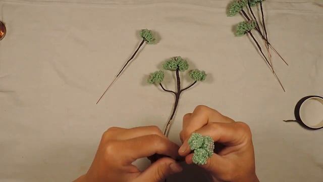 Бонсай из бисера / beaded bonsai смотреть онлайн