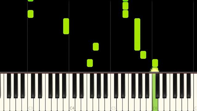 POU CLIFF JUMP SONG - EASY Piano Tutorial