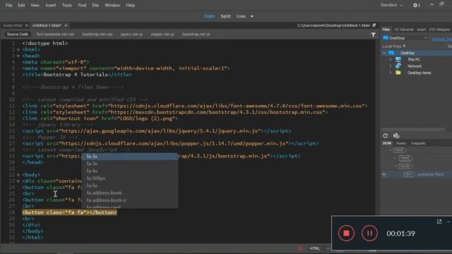 Button in bootstrap 4 | Button 2| Bootstrap Tutorial For Beginners смотреть онлайн