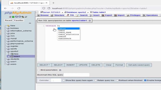How to delete all rows from table in Mysql database смотреть онлайн
