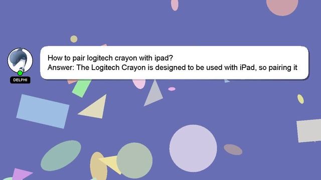 How to pair logitech crayon with ipad? смотреть онлайн