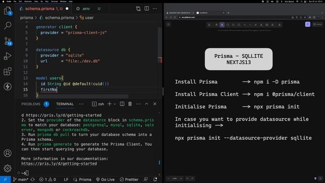 Prisma SQLite Database With NextJS 13