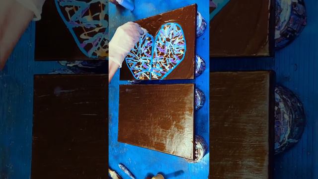 Акриловая заливка. техника отпечаток. 034 смотреть онлайн