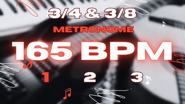 165 BPM - 3/4 & 3/8 Metronome смотреть онлайн