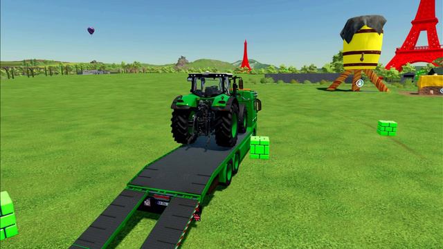 CLAAS TRACTOR OF COLORS & TRANSPORTING IN FS22 | FARMING SIMULATOR 22 |