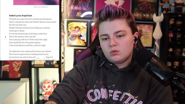 HAZBIN HOTEL - ADDICT (Music Video) REACTION смотреть онлайн