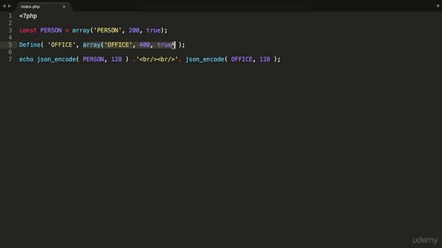 08 Constant arrays using define смотреть онлайн