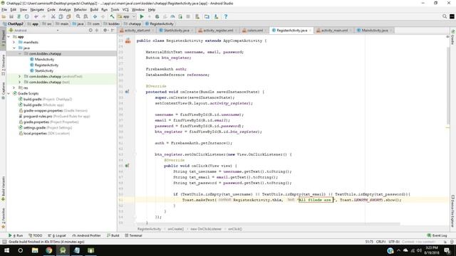 Chat App with Firebase Part 2 - Authentication with Email and Password - Android Studio Tutorial смотреть онлайн