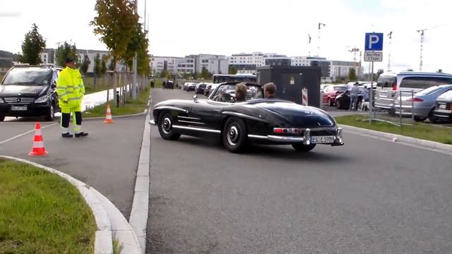 Mercedes 300SL Roadster drive by HD смотреть онлайн
