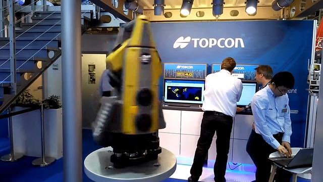 Роботизированный тахеометр TOPCON смотреть онлайн
