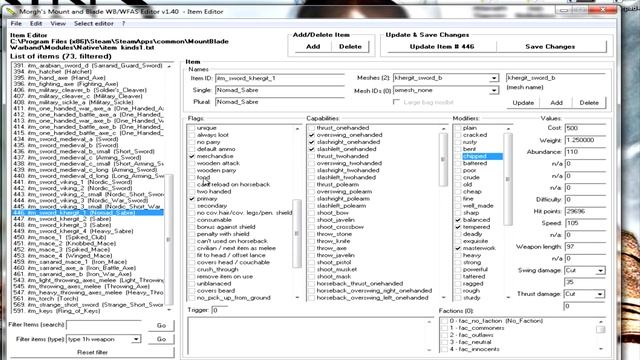 Mount and Blade: Morghs Editor Tutorial Part 1 - Items смотреть онлайн