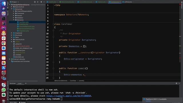 # 26 Design Patterns in PHP Arabic course - Memento pattern شرح بالعربي смотреть онлайн
