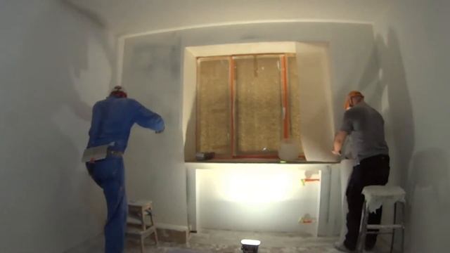 Поклейка стеклохолста Semin | Клеим на клей коль ТДВ Semin