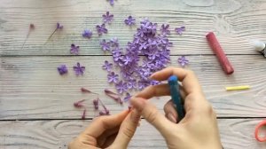 Сирень из фоамирана