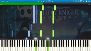 Main Theme - Hollow Knight (Piano Cover) + Sheets & Midi