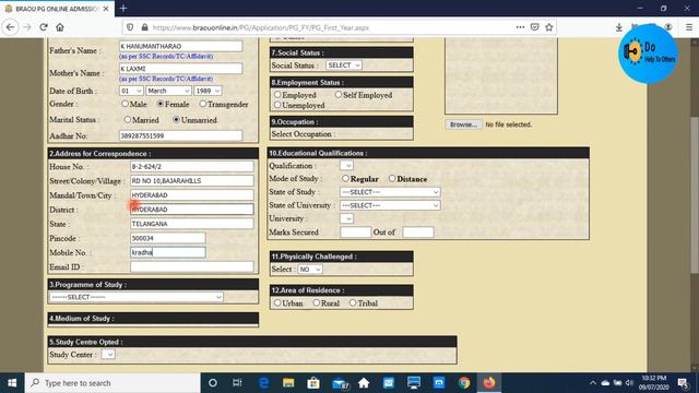 How To apply PG courses(M.com.Ma,Msc,Mba) in br ambedkar open university in telugu смотреть онлайн