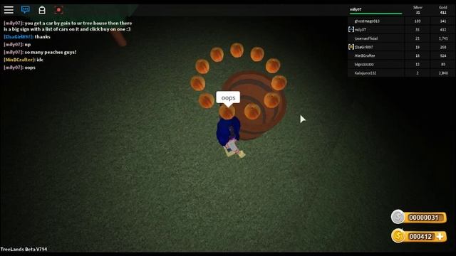 Roblox - Tree Lands - Fruit picking the ghoast peach's! смотреть онлайн