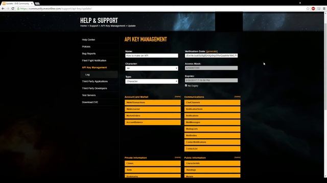 EVE Online - How to make and check an API смотреть онлайн