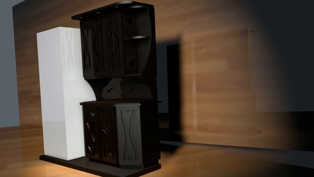 буфет проект 3D модель смотреть онлайн