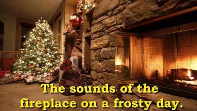 Fireplace On A Frosty Day. The Sounds Of The Fireplace On A Frosty Day.