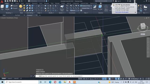 3D Autocad || Doors ,windows and Slab || 2000 SQFT смотреть онлайн