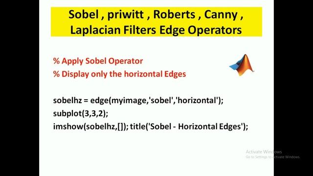 MATLAB CODES - Edge operators (Sobel,priwitt,Roberts,Laplacian,Canny) смотреть онлайн