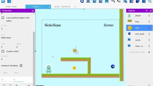 Saving and Changing Level Game | GDevelop 5 Tutorial смотреть онлайн