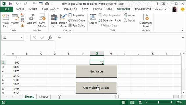 How to get multiple values from closed workbook using VBA смотреть онлайн