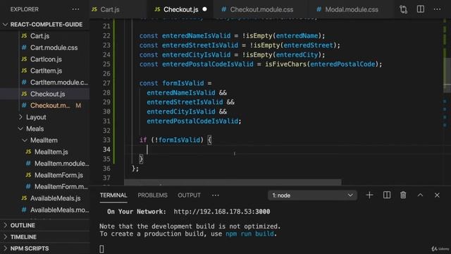 49 Reading Form Values & Adding Form Validation, Full React Course From Scratch Detailed 2022 смотреть онлайн