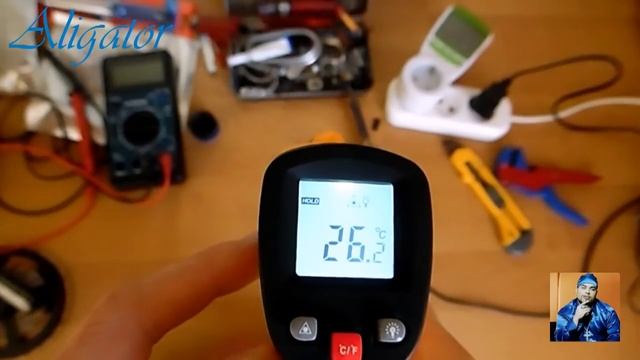 Инфракрасный термометр (пирометр) с сайта Aliexpress смотреть онлайн