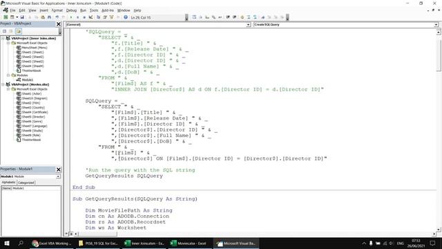 Excel VBA Introduction Part 58.19 - SQL for Excel Files - Inner Joins смотреть онлайн