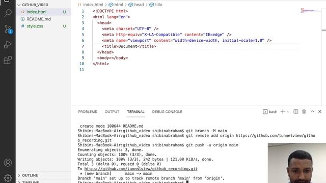 Github - VS Code - Repo Creation - Commenting - Terminal Usage #Github #bash #terminal #repository смотреть онлайн