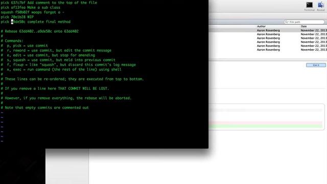 Interactive git rebase for code reviews and profit смотреть онлайн