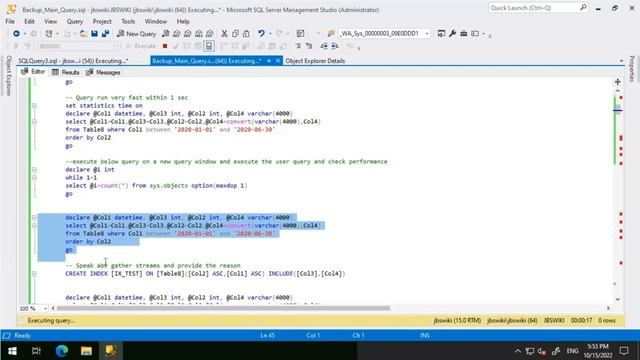 SQL Server Query Tuning Series - Performance Impact on Gather Streams and Sort Operators #jbswiki смотреть онлайн