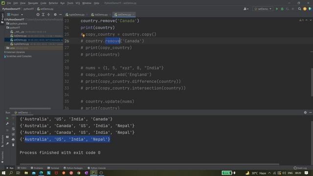 #9 Set in Python смотреть онлайн