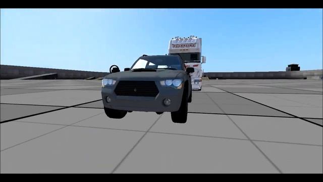 【rigs of rods】 小型suv　旧型ステーションワゴンの衝突テスト　(オフセット衝突と追突) смотреть онлайн
