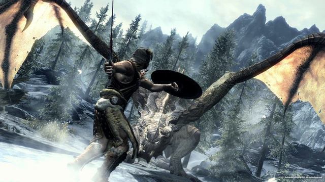 Skyrim- All Dragon Dialogue And Sound Effects.