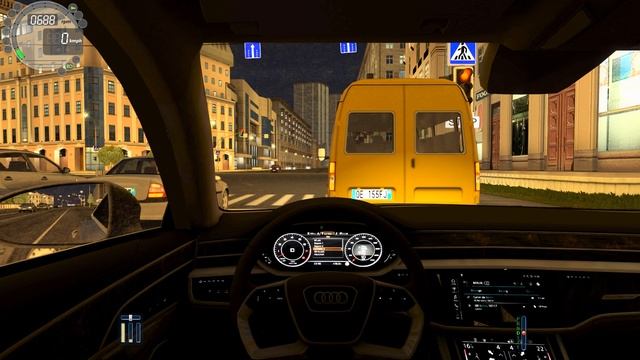 City Car Driving 1.5.5 - Audi A8 D5 4.0 TFSI Quattro 2018 | Custom Sound | NIGHT DRIVE | 1080p & G2 смотреть онлайн