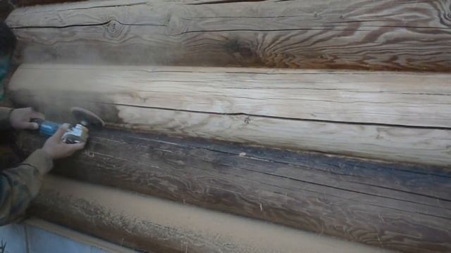 Шлифовка сруба смотреть онлайн