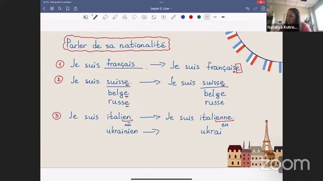 Live. Club de français. Урок 2. Французский для начинающих. смотреть онлайн