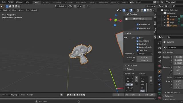 Blender XR Actions: Raycast / Grab смотреть онлайн