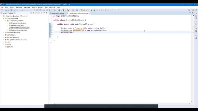 Reverse a given string approach 2 StringBuilder and StringBuffer class смотреть онлайн