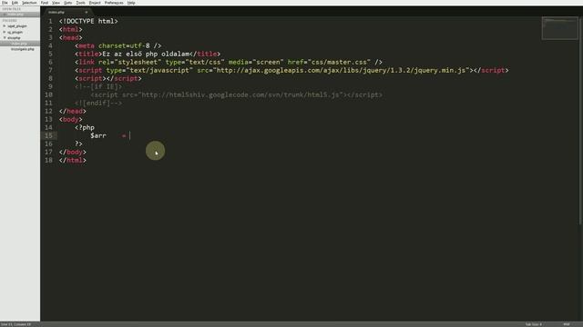 PHP tanfolyam az alapoktól, harmadik lecke, tömbök смотреть онлайн