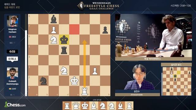 새로운 개념의 체스! / 프리스타일 체스 G.O.A.T. 챌린지 / 래피드 1일차 смотреть онлайн