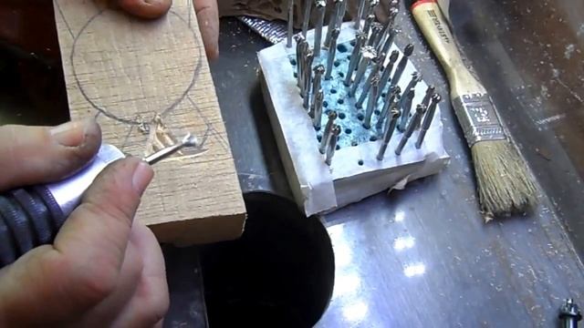 Часть Первая: Резьба черепашек из дерева бормашиной -или тестирование самодельных борфрез смотреть онлайн