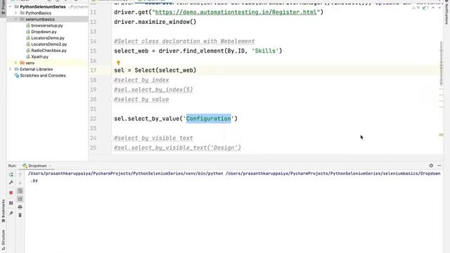 Day 13 Select Dropdown & Browser Commands Python Selenium Tutorial #python #selenium #dropdown смотреть онлайн