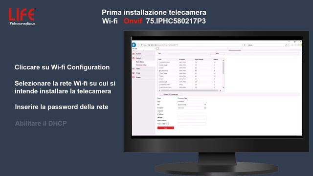 Prima configurazione telecamera IP Wireless LIFE 75.IPHC580217P3 смотреть онлайн