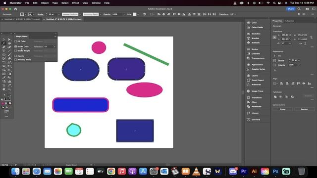 How To Use Magic Wand Tool - Adobe Illustrator - Beginner's Tutorial смотреть онлайн