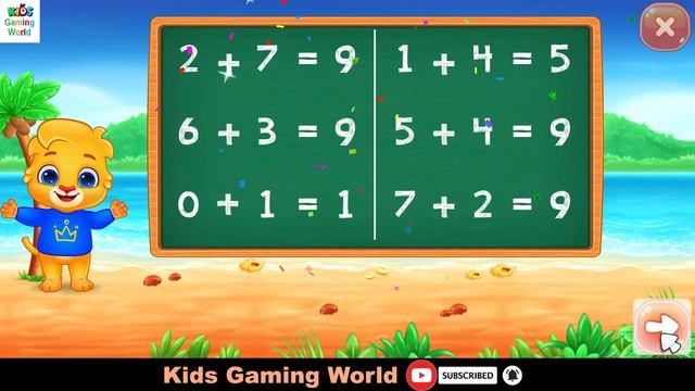 Addition Practice Game || Math Kids - Add, Subtract, Count, and Learn смотреть онлайн