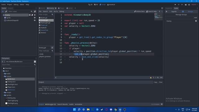Godot Engine: 2D Top Down Game Development Tutorial (EP-3: Enemy AI ) смотреть онлайн